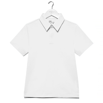 Рубашка школьная с коротким рукавом для мальчика Deloras Z71743S белая 1